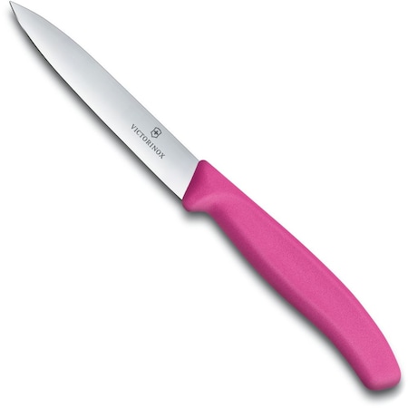 Swiss Army Brands 2024 Kitchen Swiss Classic Paring - Colored 4In Strt, Spear Point Blade, 5/8In Width At Handle Pink VIC-6.7706.L115